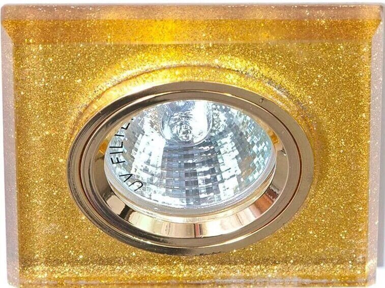 Светильник потолочный 8170-2 MR16 50W G5.3 мерцающее золото золото Shinning Gold-Gold Feron 19718 от компании Уютель - фото 1
