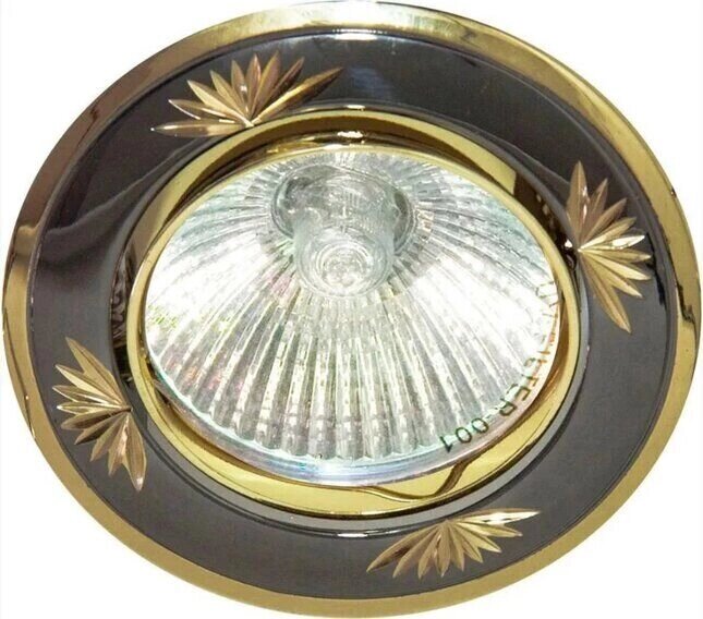 Светильник потолочный DL246 MR16 G5.3 черный металлик-золото Feron 17898 ##от компании## Уютель - ##фото## 1