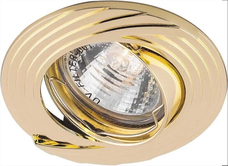 Светильник потолочный DL6227 MR16 G5.3 золото поворотный Feron 28965 от компании Уютель - фото 1