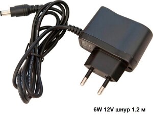 Трансформатор электронный для светодиодной ленты 6W 12V шнур 1.2 м 107x47x30mm драйвер DM105 Feron 23240