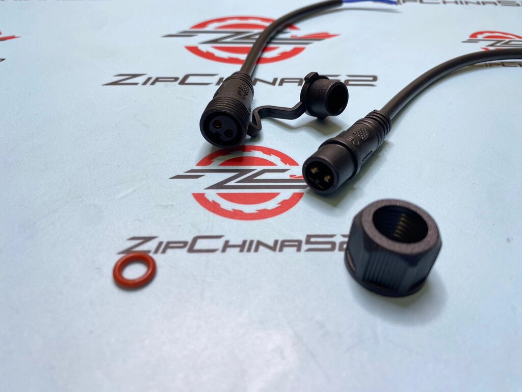 Штекер влагозащищенный 2 контакта от компании Zipchina52 - фото 1