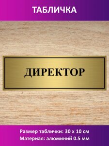 Табличка "Директор" в Москве от компании Сувенир-принт