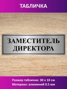 Табличка "Заместитель директора " в Москве от компании Сувенир-принт