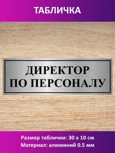 Табличка "Директор по персоналу" в Москве от компании Сувенир-принт