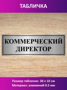 Табличка "Коммерческий директор" в Москве от компании Сувенир-принт