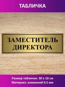 Табличка "Заместитель директора " в Москве от компании Сувенир-принт