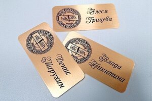 Бейдж на металле, сублимационная печать в Москве от компании Сувенир-принт