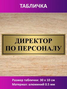 Табличка "Директор по персоналу" в Москве от компании Сувенир-принт
