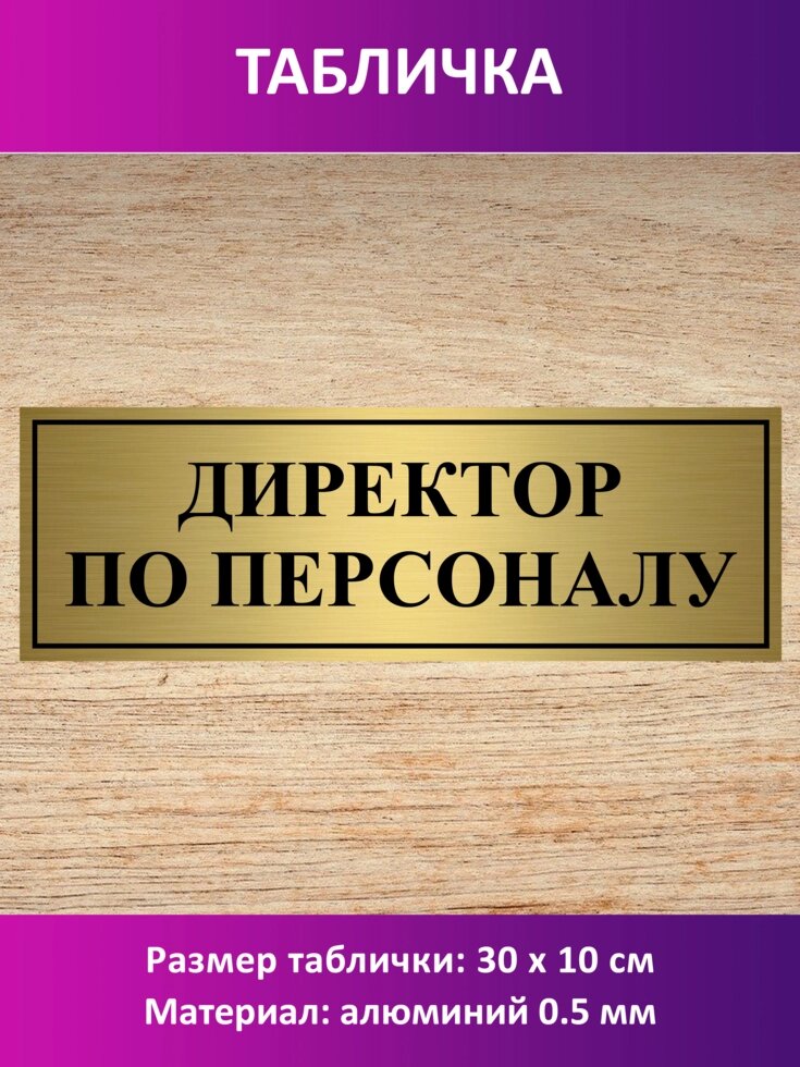 Табличка "Директор по персоналу" от компании Сувенир-принт - фото 1