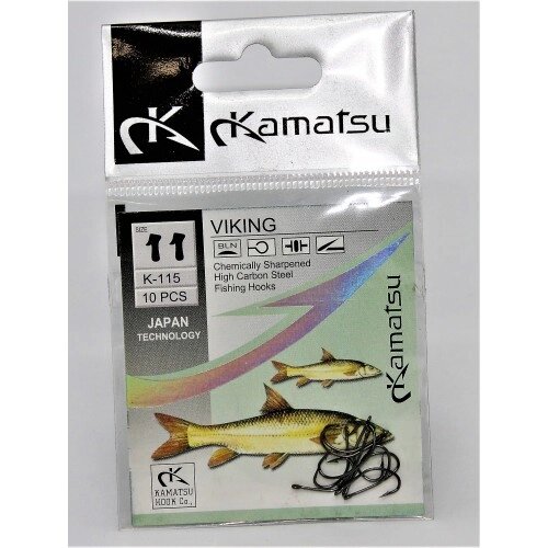 Крючки рыболовные KAMATSU ширина 4.5 мм от компании ООО Гарнизон - фото 1