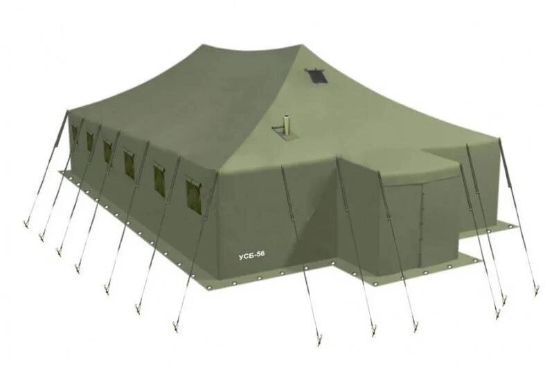 Палатка брезентовая УСБ-56 (со следами хранения) от компании ООО Гарнизон - фото 1