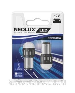 Светодиодные лампы Neolux P21/5W (6000К, 2 шт)