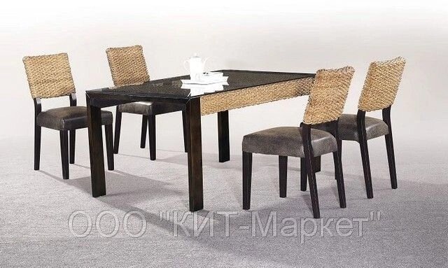 Комплект для столовой комнаты от компании Металлическая мебель из литого алюминия, элитные садовые качели - фото 1