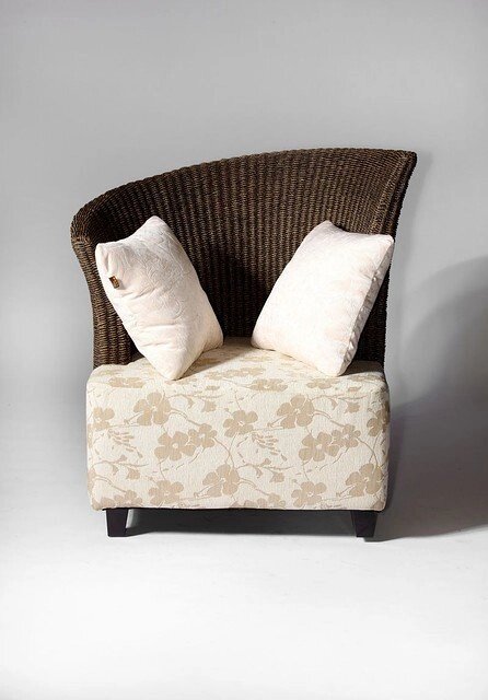 Кресло из сизаля от компании Металлическая мебель из литого алюминия, элитные садовые качели - фото 1