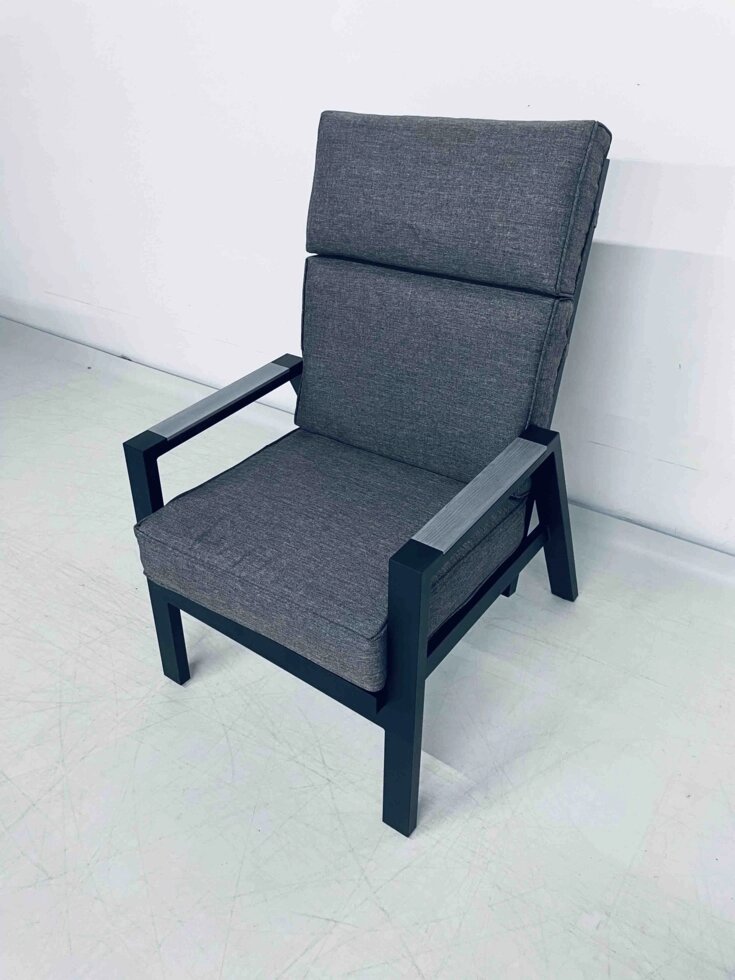 Кресло реклайнер из алюминия от компании Металлическая мебель из литого алюминия, элитные садовые качели - фото 1