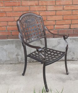 Кресло из литого алюминия GERA, Некондиция. в Москве от компании Металлическая мебель из литого алюминия, элитные садовые качели