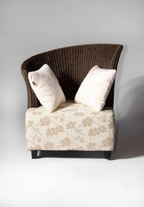 Кресло из сизаля в Москве от компании Металлическая мебель из литого алюминия, элитные садовые качели