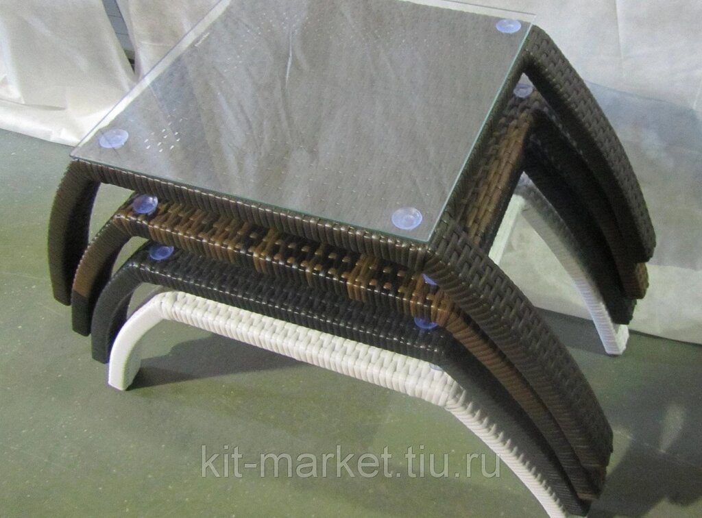 Столик для шезлонга Costa от компании Металлическая мебель из литого алюминия, элитные садовые качели - фото 1