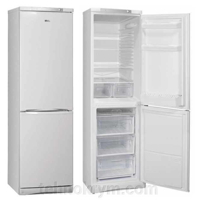 Двухкамерный холодильник STINOL STS 200, белый от компании Интернет-магазин "Технокрым" по продаже телевизоров и бытовой техники - фото 1