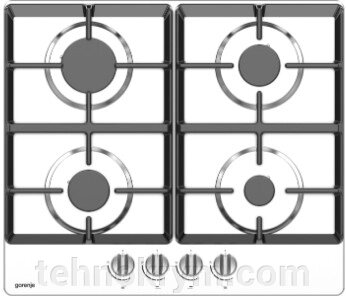 Газовая поверхность Gorenje G641XHC от компании Интернет-магазин "Технокрым" по продаже телевизоров и бытовой техники - фото 1