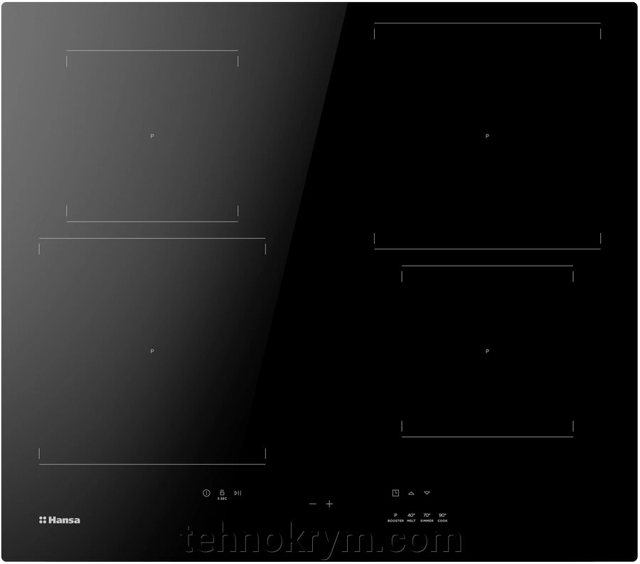 Индукционная варочная поверхность Hansa BHI67506 от компании Интернет-магазин "Технокрым" по продаже телевизоров и бытовой техники - фото 1