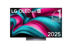 Телевизор LG OLED55C5RLA, операционная система webOS 25, 4K Ultra HD, OLED, пульт Magic Remote