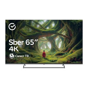 Телевизор Sber SDX 65UQ5231, операционная система Салют, 4К Ultra HD, QLED