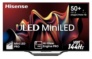 Телевизор Hisense 55U7NQ, операционная система VIDAA, 4K Ultra HD, MiniLED