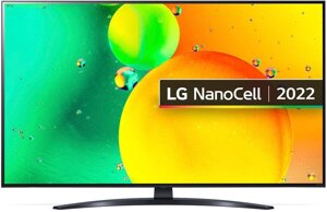 Smart телевизор LG 50NANO766QA, Ultra HD, черный, webOS 22