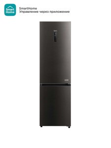 Двухкамерный холодильник Midea MDRB521MIE28OD, инверторный мотор, зона свежести, No Frost, черный