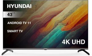 Телевизор Hyundai H-LED43BU7006, операционная система Android 11, 4K Ultra HD