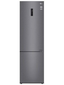 Двухкамерный холодильник LG GA-B509CLSL, инверторный мотор, DoorCooling+, Total No Frost, графит