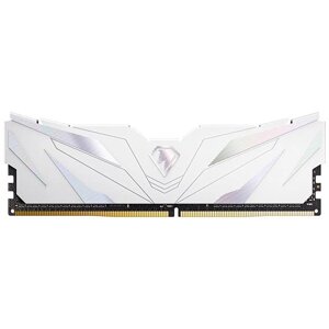 ОЗУ Netac Shadow II (NTSWD4P32SP-16W) DDR 4 DIMM 16Gb PC25600, 3200Mhz, C16 White, с радиатором