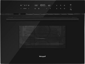 Духовой шкаф с СВЧ Weissgauff OE 446 Black Edition