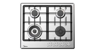 Газовая поверхность Midea MG643TX, газ-контроль, автоподжиг, чугун