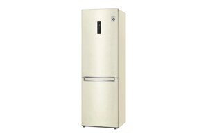 Двухкамерный холодильник LG GA-B459SEUM с технологией DoorCooling+, бежевый