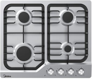 Газовая поверхность MIDEA MG687X, газ-контроль, автоподжиг, чугун