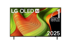 Телевизор LG OLED55B5RLA, операционная система webOS 25, 4K Ultra HD, OLED, пульт Magic Remote
