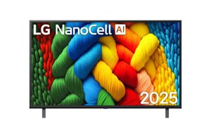 Телевизор LG 43NANO80A6B, операционная система webOS 25, Ultra HD 4K