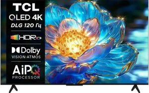 Smart телевизор TCL 75T7B, Ultra HD, ОС Google TV (Android 11), черный