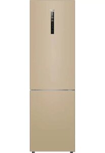 Двухкамерный холодильник Haier C2F637CGGU1, Total NoFrost, зона свежести, Wi-Fi, золотистый
