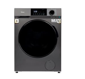 Стиральная машина Midea MFC3814BSW47/S, инверторный мотор, стирка с паром, загрузка 8 кг