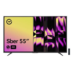 Smart телевизор Sber SDX 55U4127, ОС Салют