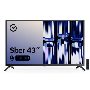 Smart телевизор Sber SDX-43F2012B, ОС Салют