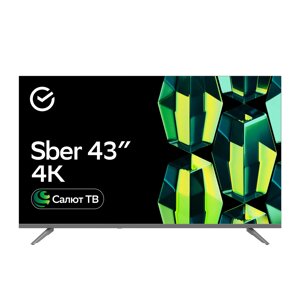 Smart телевизор Sber SDX 43U4014, ОС Салют