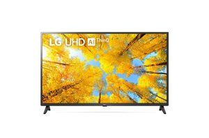 Smart телевизор LG 43UQ75006LF, Ultra HD, черный, webOS 22