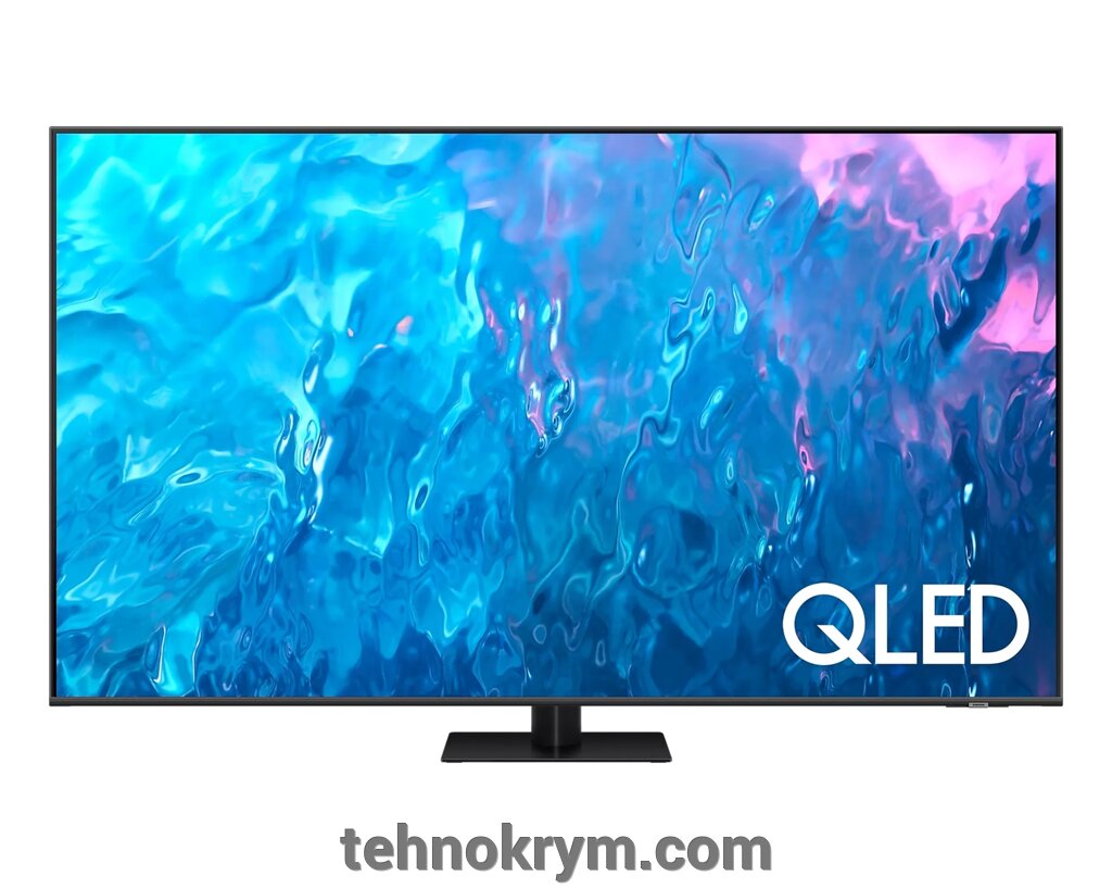 Smart QLED телевизор SAMSUNG QE55Q70CAUXRU, Ultra HD, на квантовых точках, ОС Tizen 7.0 от компании Интернет-магазин "Технокрым" по продаже телевизоров и бытовой техники - фото 1