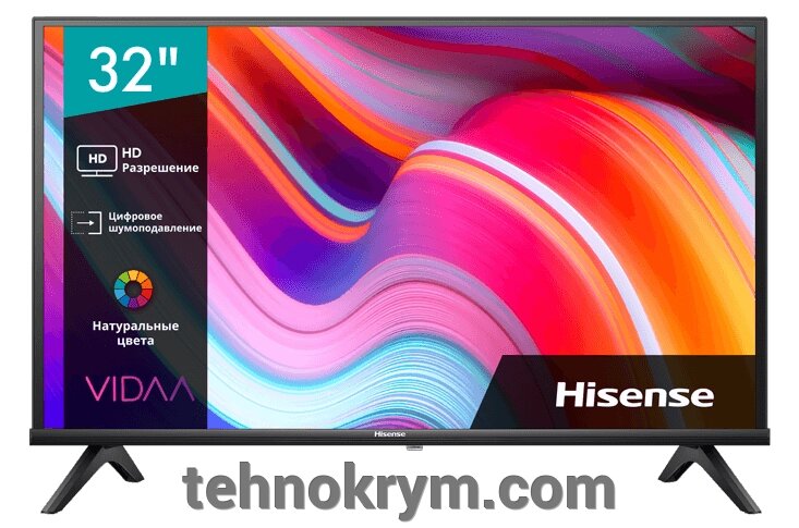 Smart телевизор Hisense 32A4K, ОС VIDAA от компании Интернет-магазин "Технокрым" по продаже телевизоров и бытовой техники - фото 1