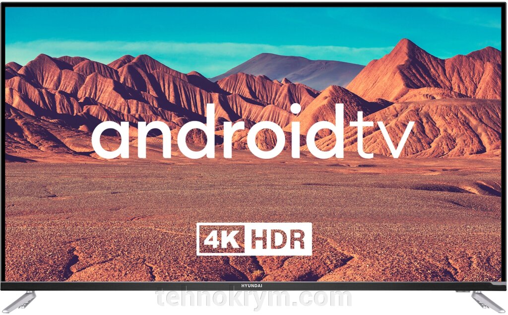 Smart телевизор Hyundai H-LED55BU7006, ОС Android от компании Интернет-магазин "Технокрым" по продаже телевизоров и бытовой техники - фото 1