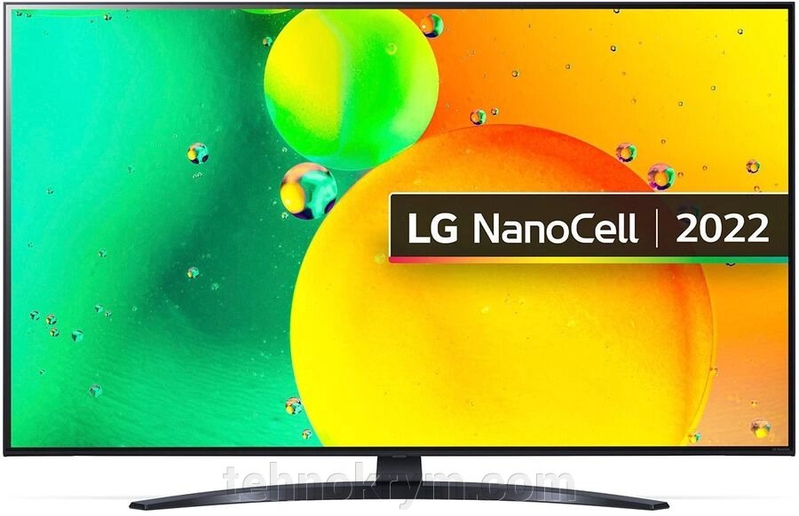 Smart телевизор LG 43NANO766QA, Ultra HD, черный, webOS 22 от компании Интернет-магазин "Технокрым" по продаже телевизоров и бытовой техники - фото 1